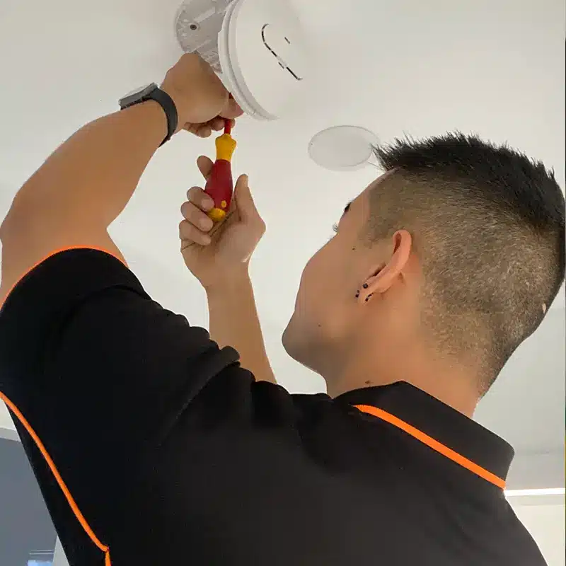 Smoke alarm installation by Powerhub Electrical in a St Ives home